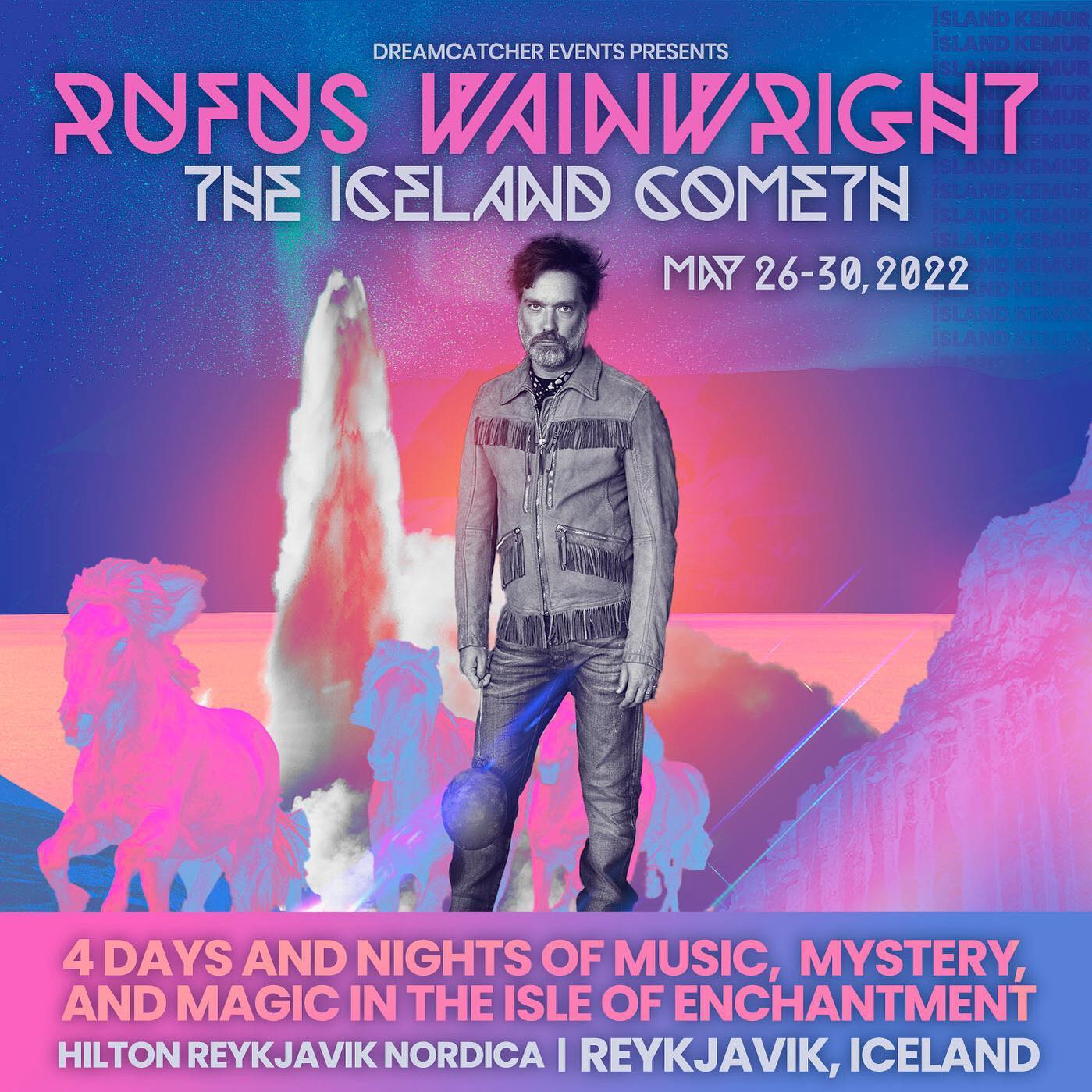 We can't wait for our first event in Iceland with the one and only @rufuswainwright! This amazing adventure will include a concert with Rufus at the world famous @harpareykjavik, a fly-over tour of Iceland, a trip to the Blue Lagoon & much more! Register by Christmas and SAVE 10%! Link is in our bio.