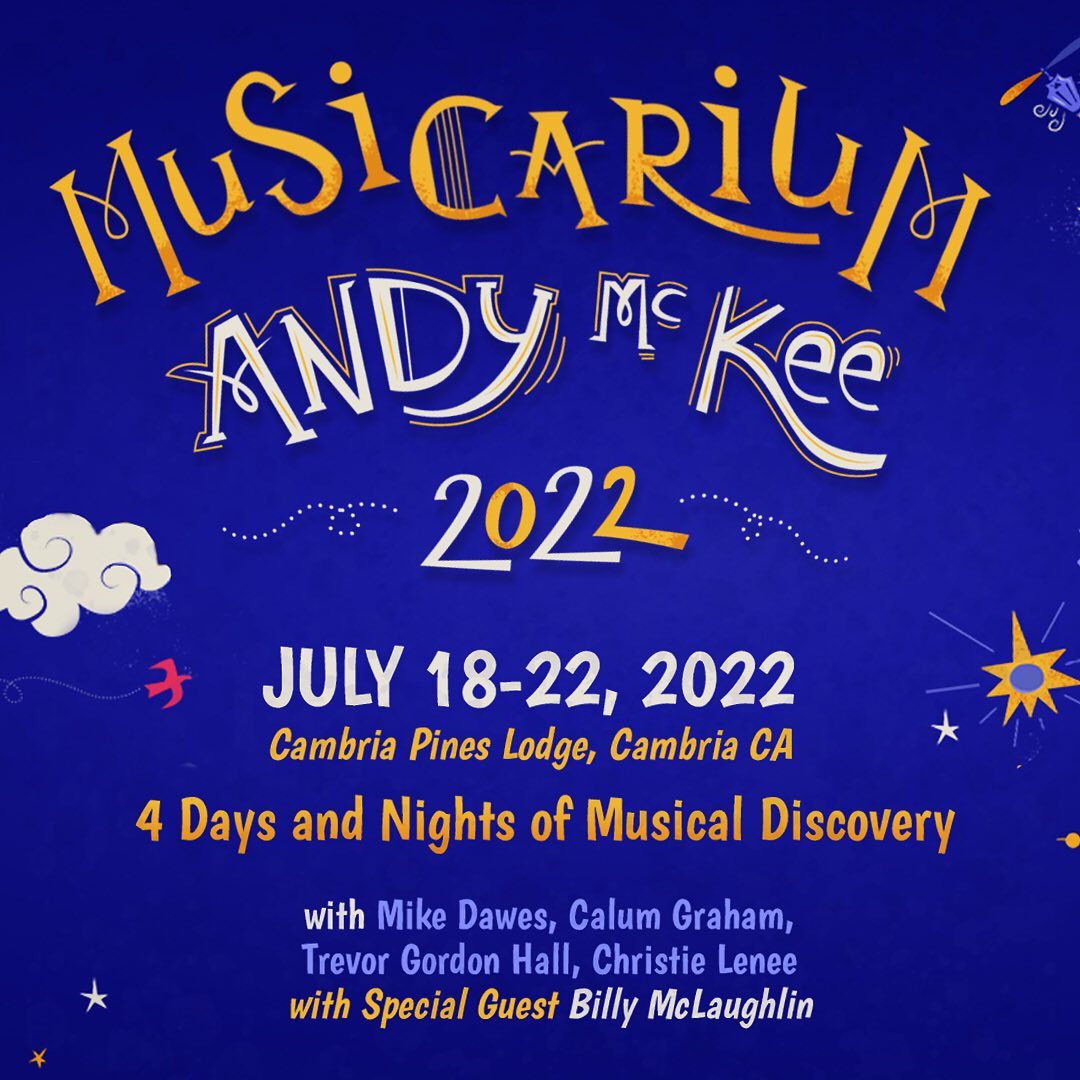 Sign up for Andy McKee's Musicarium by January 1st and SAVE 10%! We can't wait to get together with @therealmckee, @mike_dawes, @calumgrahammusic, @trevorgordonhall, @christielenee, and @billymclaughlinmusic for 4 Days and Nights of Musical Discovery! Click the link in our bio to register!