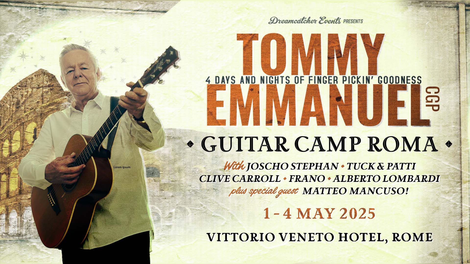 Tommy Emmanuel's Guitar Camp Roma